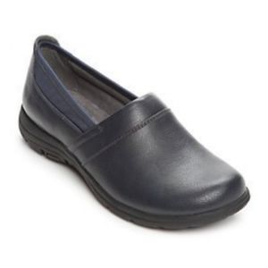 Kim Rogers Elmay Navy Slip Ons Memory Foam